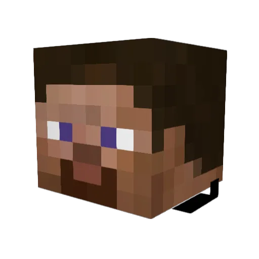 _EnteX_ Minecraft avatar head, 3D render