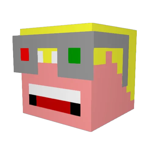 _Ente_ Minecraft avatar head, 3D render
