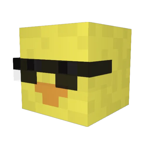 _Entenmann_ Minecraft avatar head, 3D render