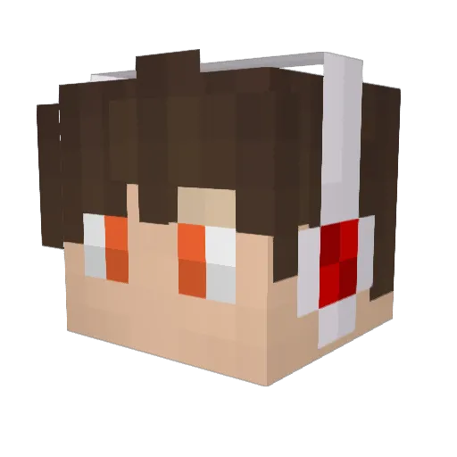 _Enzul123_ Minecraft avatar head, 3D render