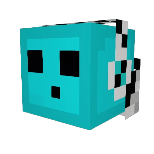 _EpicGamer123_ Minecraft avatar head, 3D render