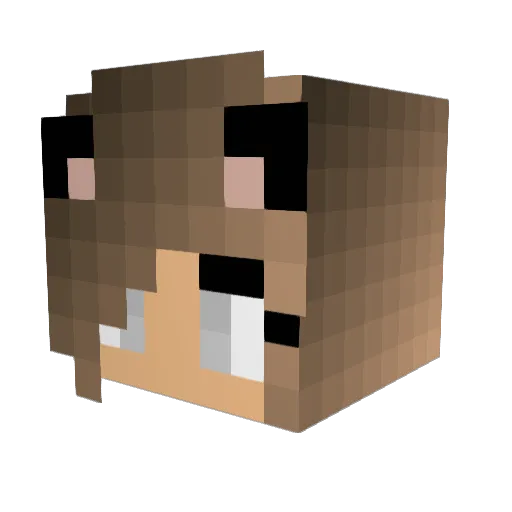 _Eren_PVP Minecraft avatar head, 3D render