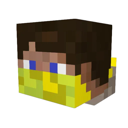 _Ericsson_ Minecraft avatar head, 3D render