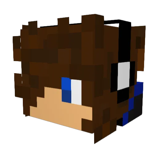 _Erron_ Minecraft avatar head, 3D render