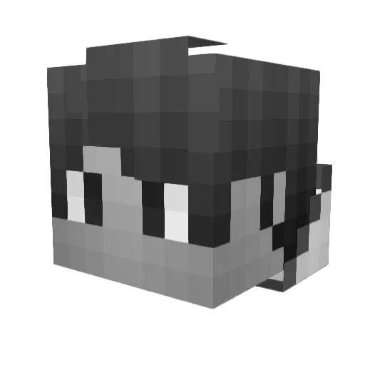 _Error_404_ Minecraft avatar head, 3D render