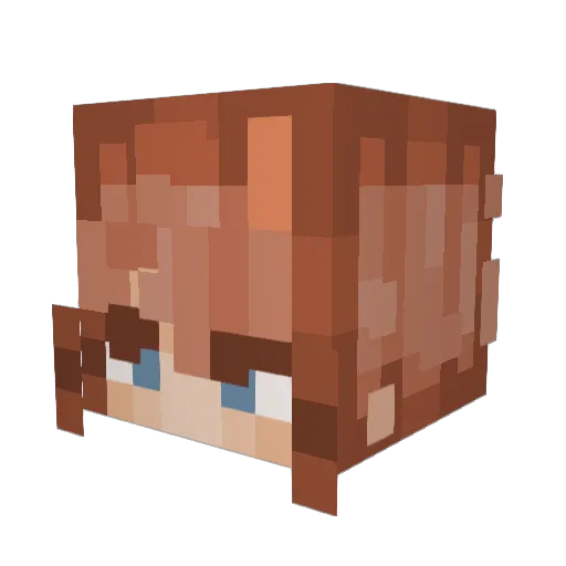 _Euphor1a Minecraft avatar head, 3D render