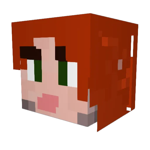 _Euryale_ Minecraft avatar head, 3D render