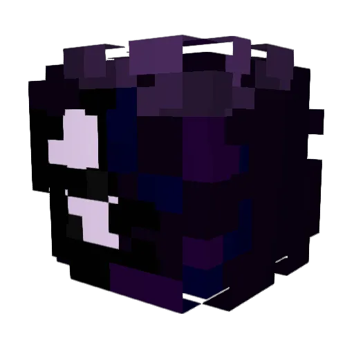 _Evalo Minecraft avatar head, 3D render