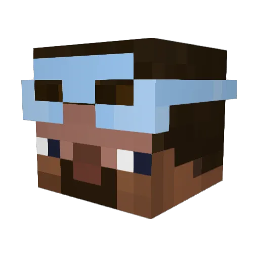 _Evan__ Minecraft avatar head, 3D render