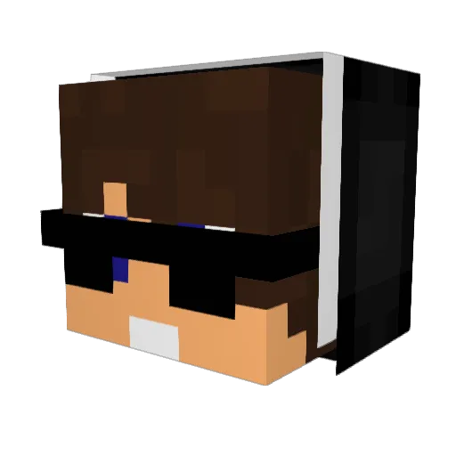 _EvilHotdogz_ Minecraft avatar head, 3D render