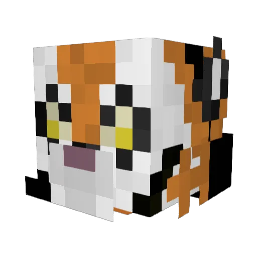_EvilTiger_ Minecraft avatar head, 3D render