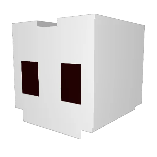 _Eville_ Minecraft avatar head, 3D render