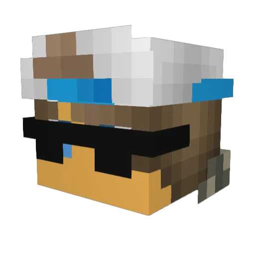 _Ewertinho_ Minecraft avatar head, 3D render