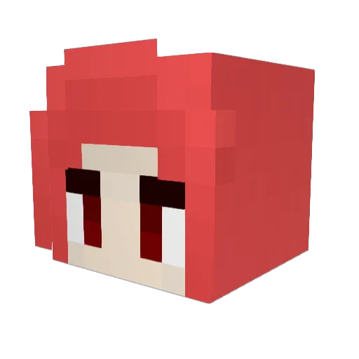 _Exil Minecraft avatar head, 3D render