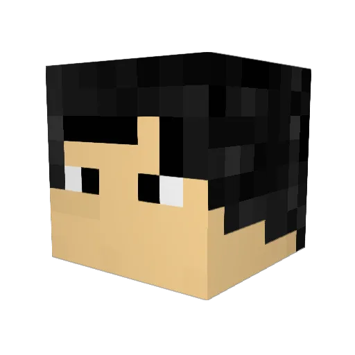 _Exileh Minecraft avatar head, 3D render