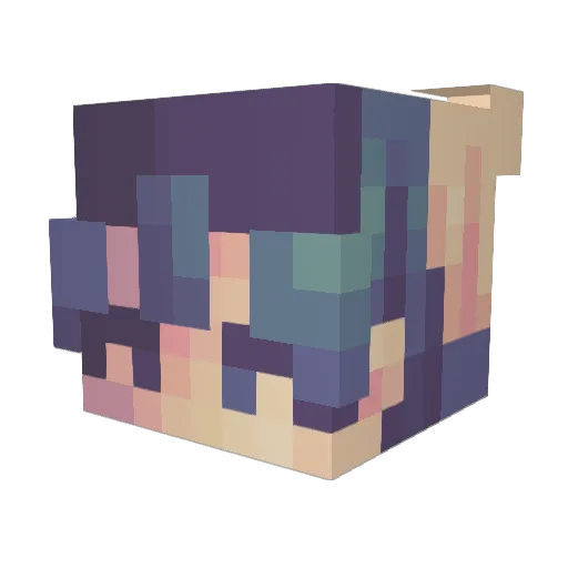 _Exousia_ Minecraft avatar head, 3D render