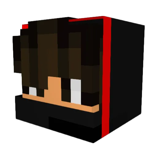 _Expelled Minecraft avatar head, 3D render
