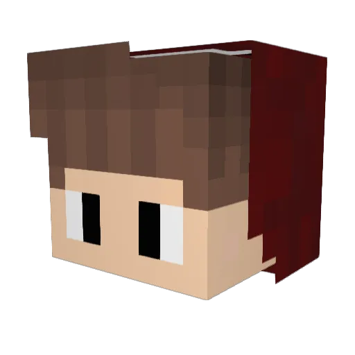 _EyZeD_ Minecraft avatar head, 3D render