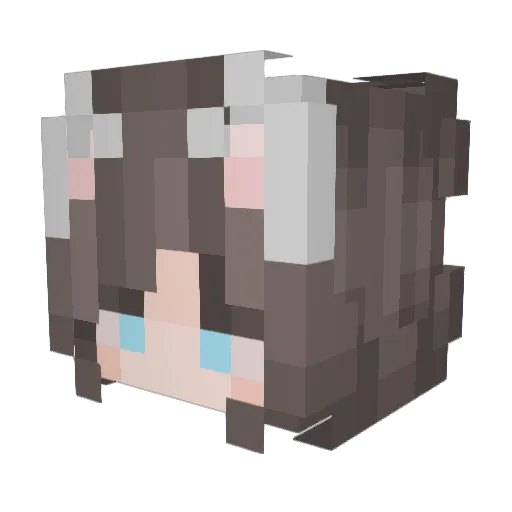 _Ezora_ Minecraft avatar head, 3D render