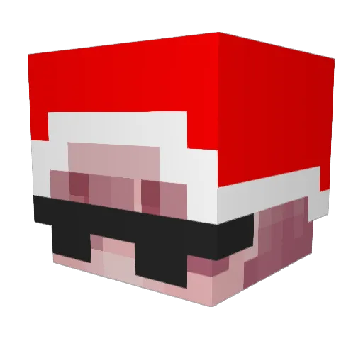 _F3NT Minecraft avatar head, 3D render