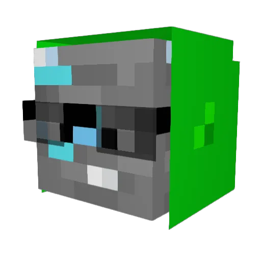_FARU Minecraft avatar head, 3D render