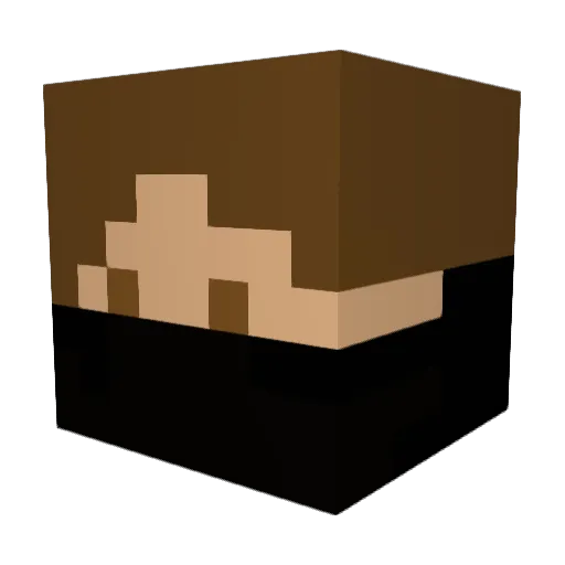 _FELLEX_ Minecraft avatar head, 3D render