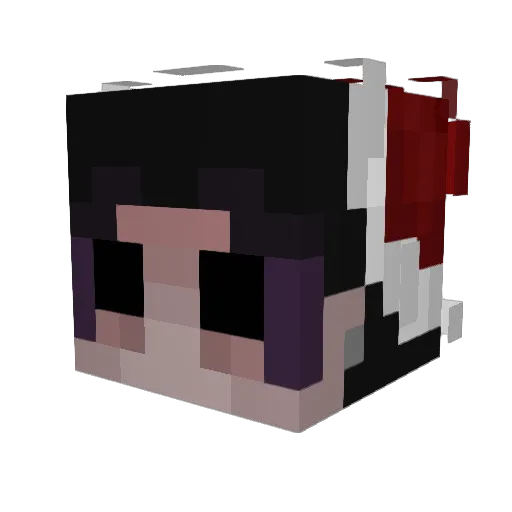 _FLEFILeg1tov_ Minecraft avatar head, 3D render