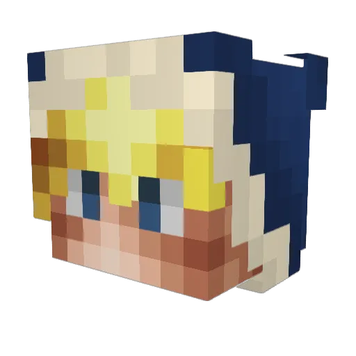 _FTZNKNECHT_ Minecraft avatar head, 3D render