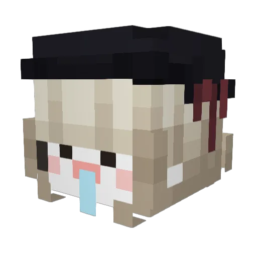 _FUTURE__ Minecraft avatar head, 3D render