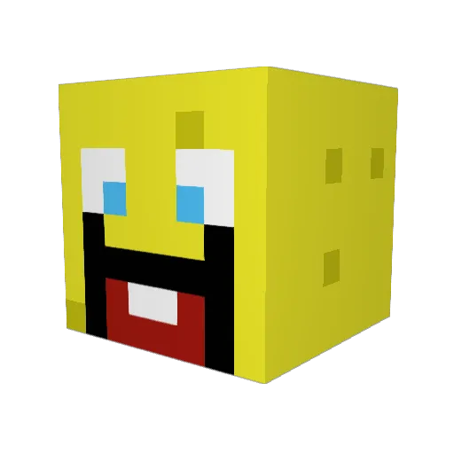 _FUZZBEAR_ Minecraft avatar head, 3D render