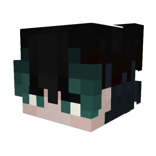_FXD Minecraft avatar head, 3D render