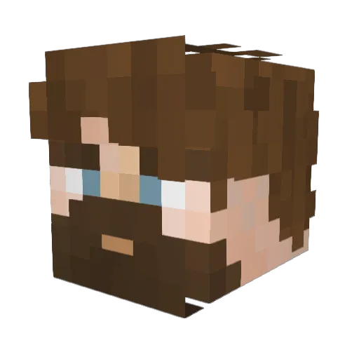_F_I_T_ Minecraft avatar head, 3D render