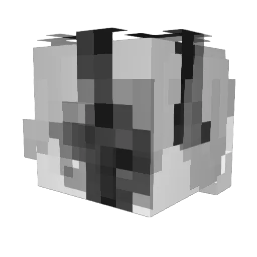 _F_croc_F_ Minecraft avatar head, 3D render