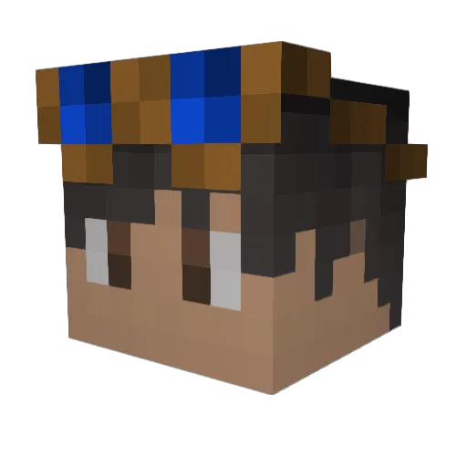 _F_r_a_n_k_ Minecraft avatar head, 3D render