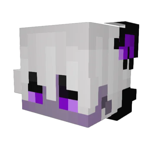_Fabii Minecraft avatar head, 3D render