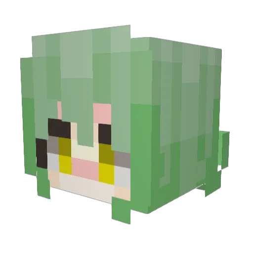 _Failure Minecraft avatar head, 3D render