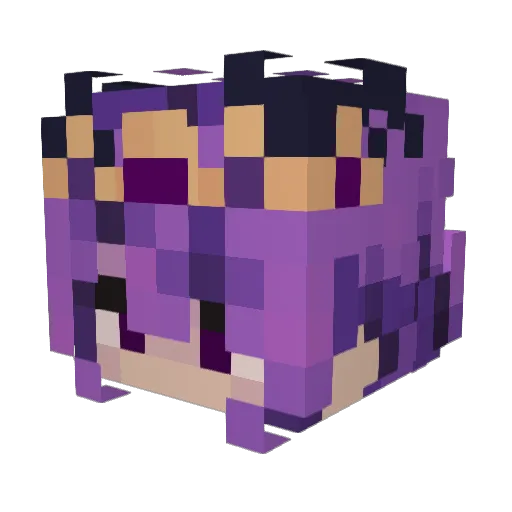 _FaithX Minecraft avatar head, 3D render