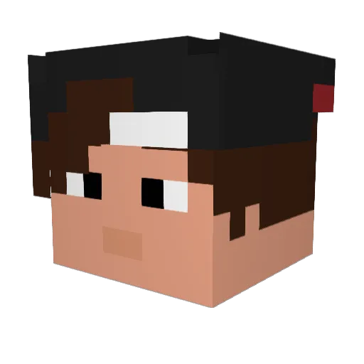 _FaizlGaming_YT Minecraft avatar head, 3D render