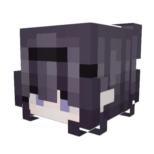 _Fakk_ Minecraft avatar head, 3D render