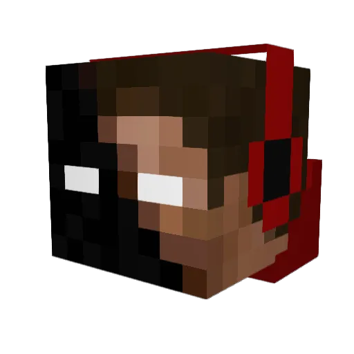 _Fallen_Storm Minecraft avatar head, 3D render