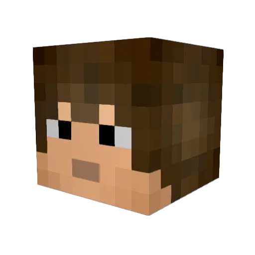_FarLegendary_ Minecraft avatar head, 3D render