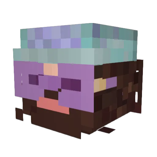_FaraeL_ Minecraft avatar head, 3D render