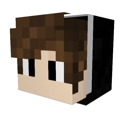 _Fatih_ Minecraft avatar head, 3D render