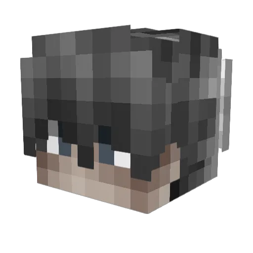 _FauZo Minecraft avatar head, 3D render