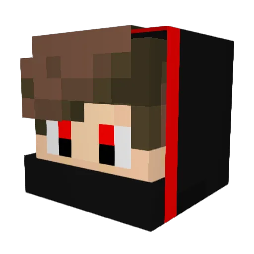 _FayezPK_ Minecraft avatar head, 3D render