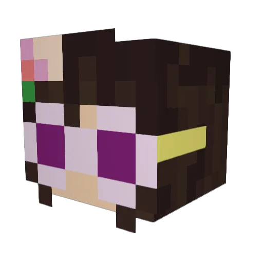 _Fear_Less_ Minecraft avatar head, 3D render