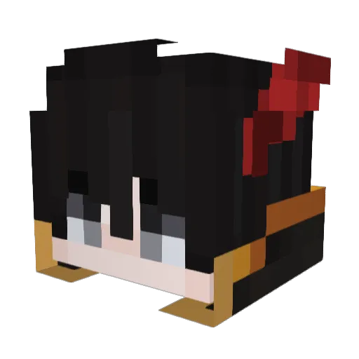 _FelipeH_ Minecraft avatar head, 3D render