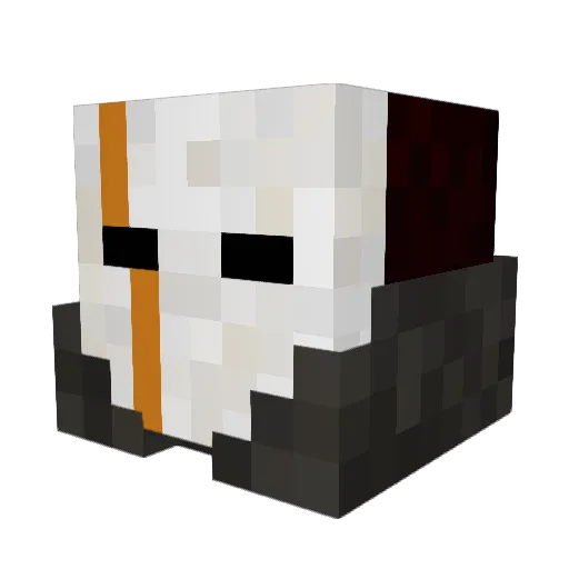_FelpsPv1_ Minecraft avatar head, 3D render