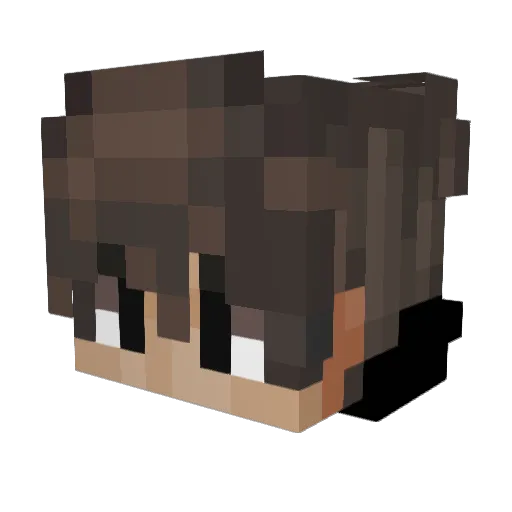 _Feniks_00 Minecraft avatar head, 3D render