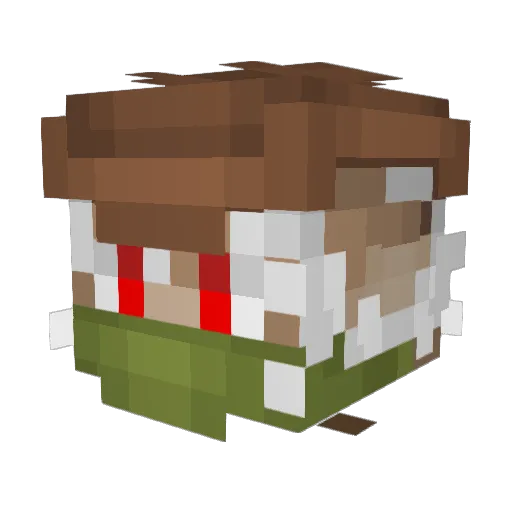 _Fenixia_ Minecraft avatar head, 3D render